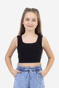Ribbed Crop Top Black