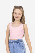 Ribbed Crop Top Pink