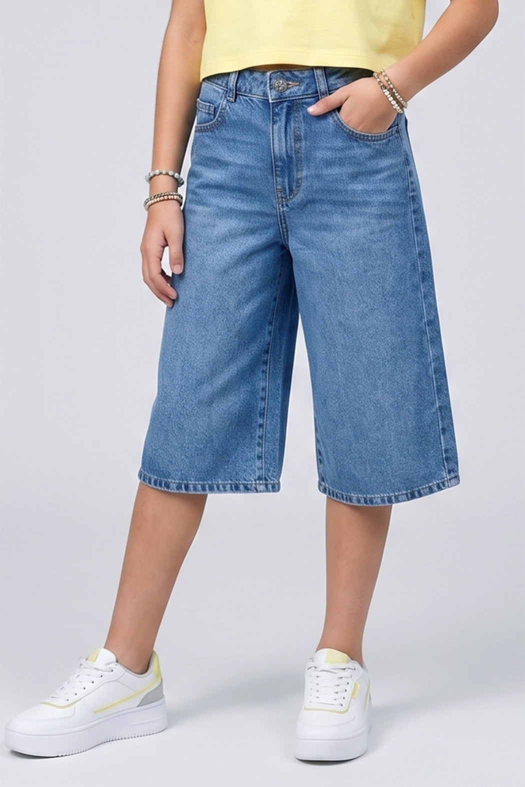 Capri Denim Shorts