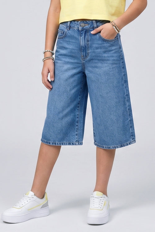 Capri Denim Shorts