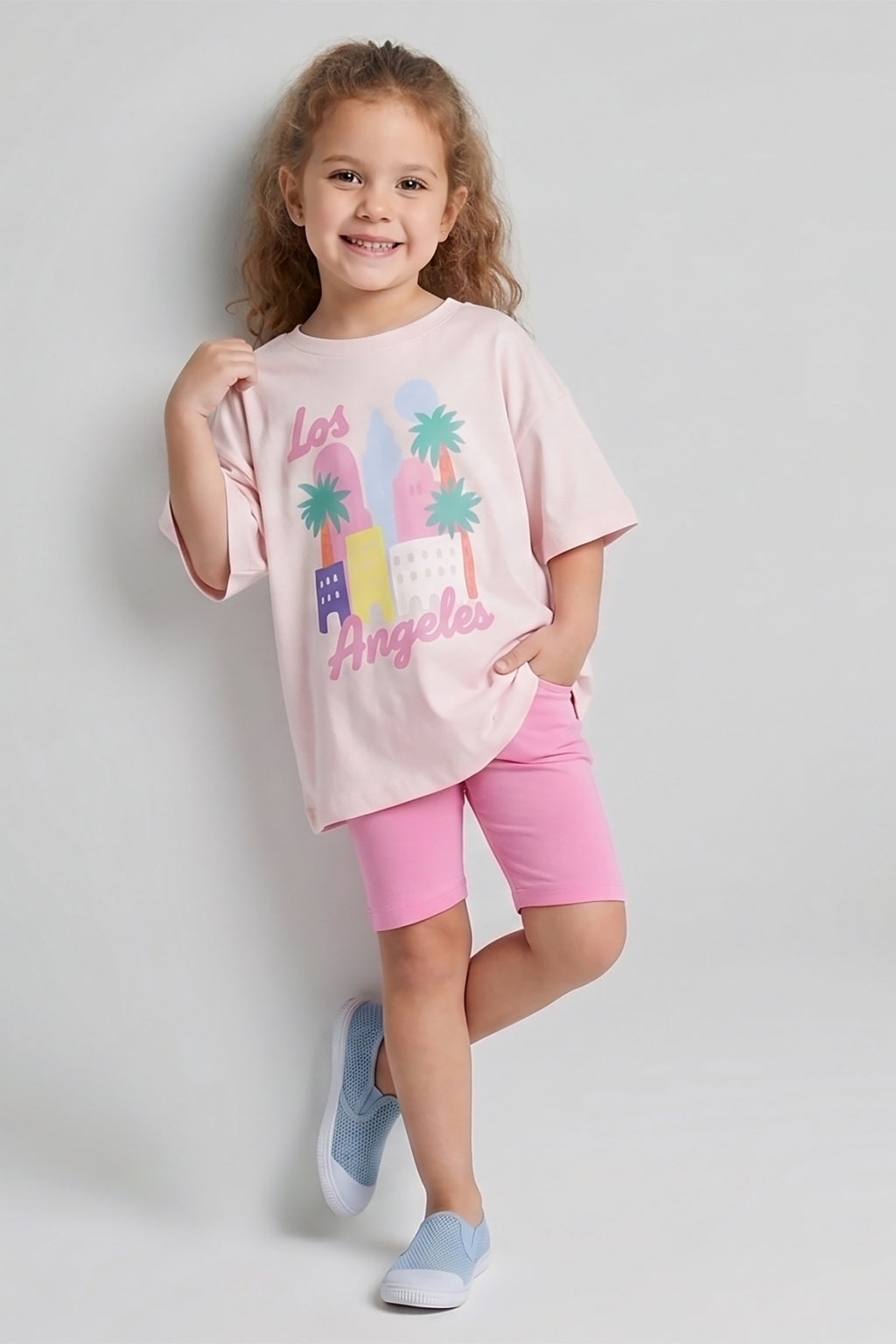 LA Vibes Graphic Set Pink