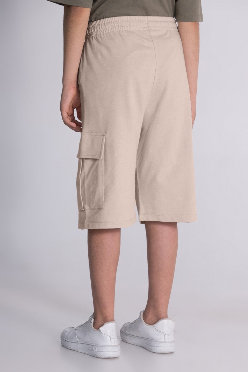 Boys Jogger Shorts Beige