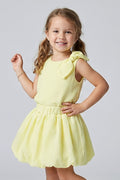 Bow & Balloon Skirt Set Yellow