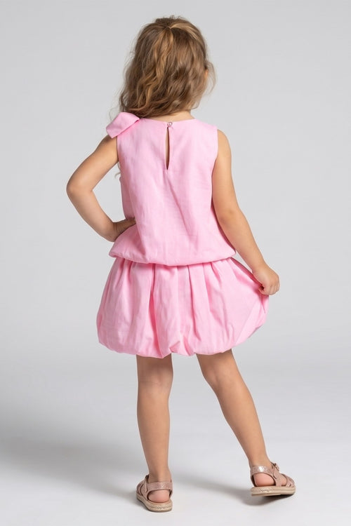 Bow & Balloon Skirt Set Pink
