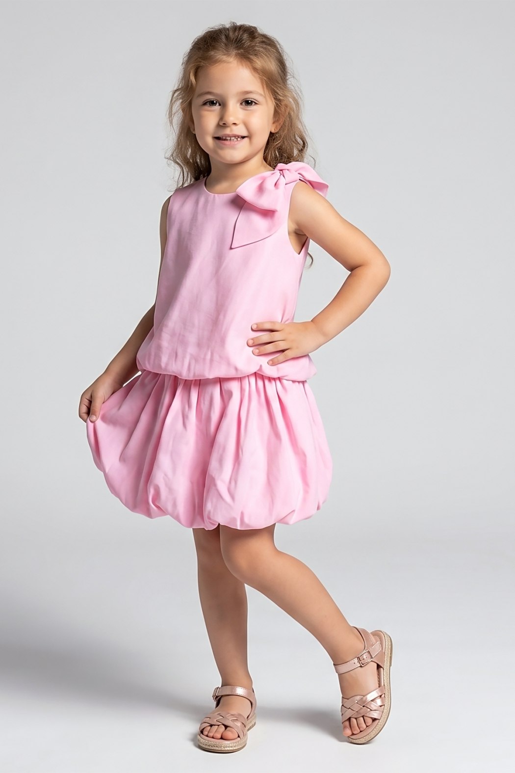 Bow & Balloon Skirt Set Pink