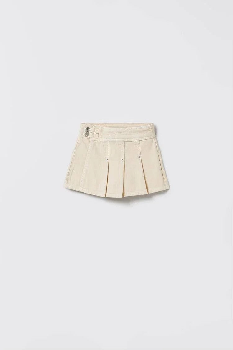 Pancake Tee & Pleated Skirt Set