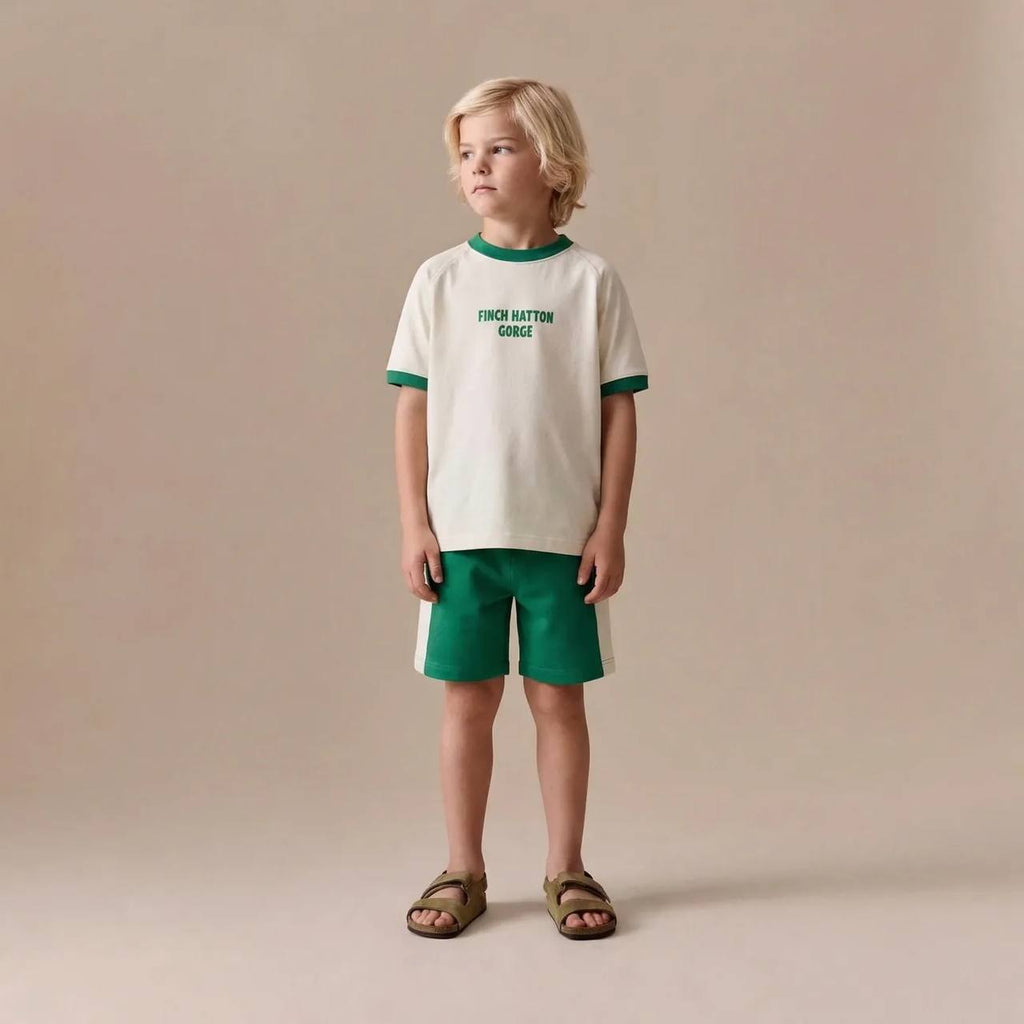 Colorblock Tee & Shorts Set