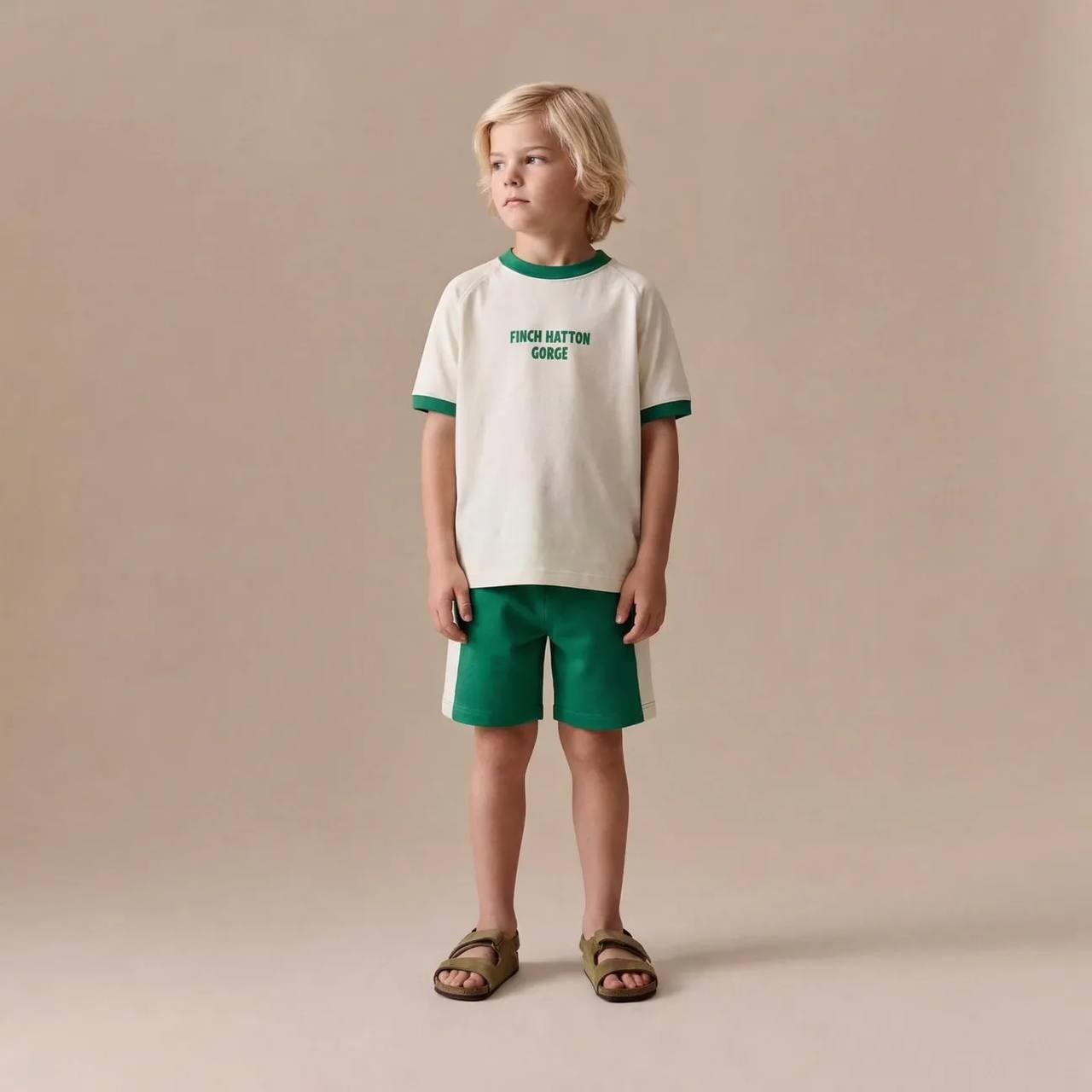 Colorblock Tee & Shorts Set