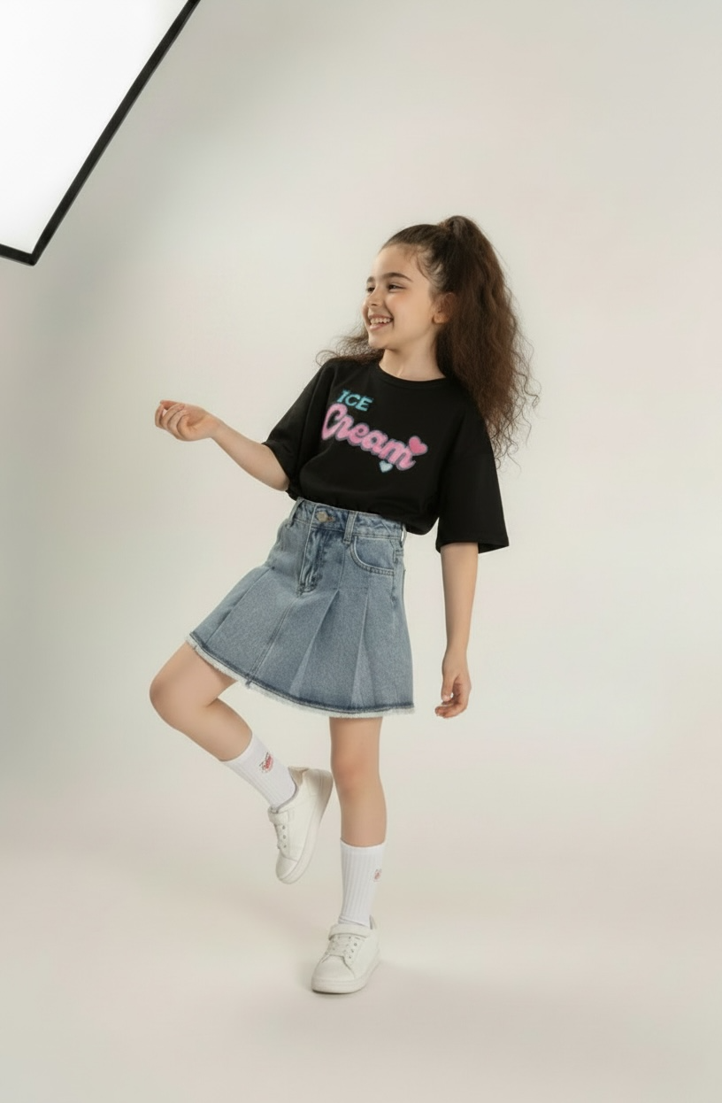 Ice Cream Tee - Black