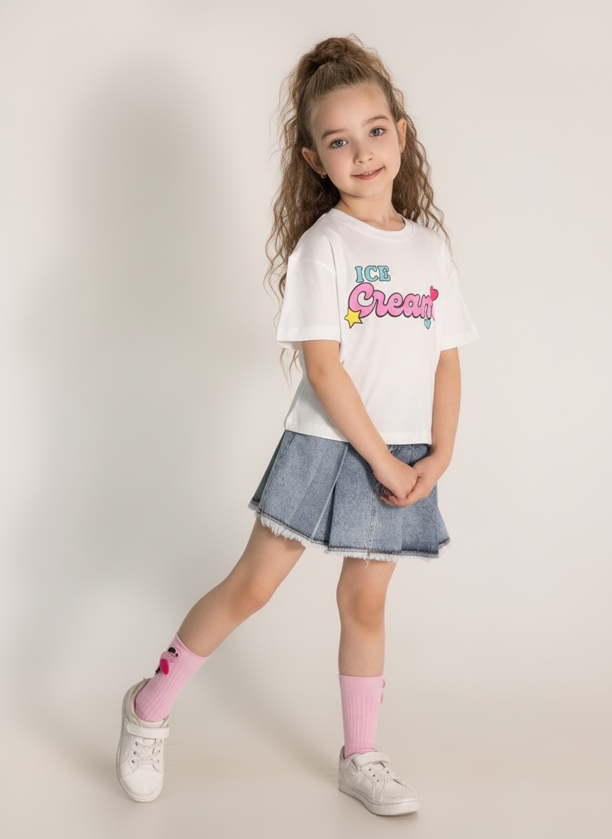 Ice Cream Tee - White