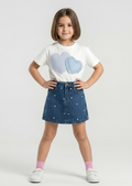 Mini Love Denim Set - Blue