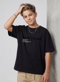 Graphic Oversized Tee Dark Grey