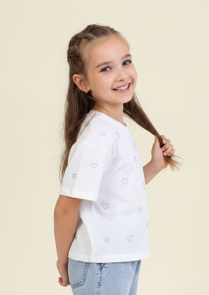 Sweet Hearts White Tee
