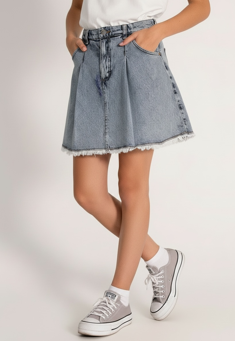 Denim Skort