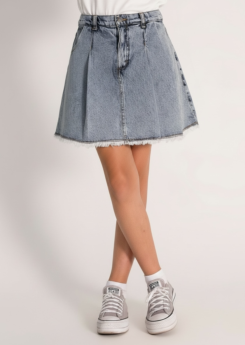 Denim Skort