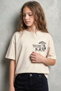 Summer Sunday Graphic Tee - Beige