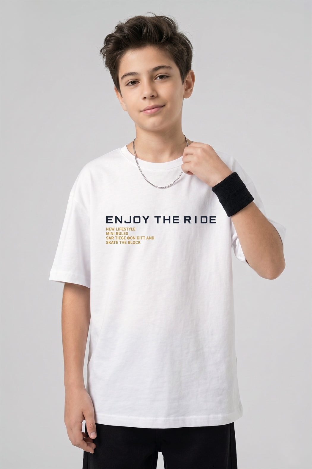Graphic Oversized Tee White