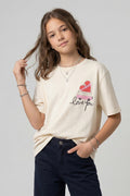 Love You Graphic Tee - Ecru