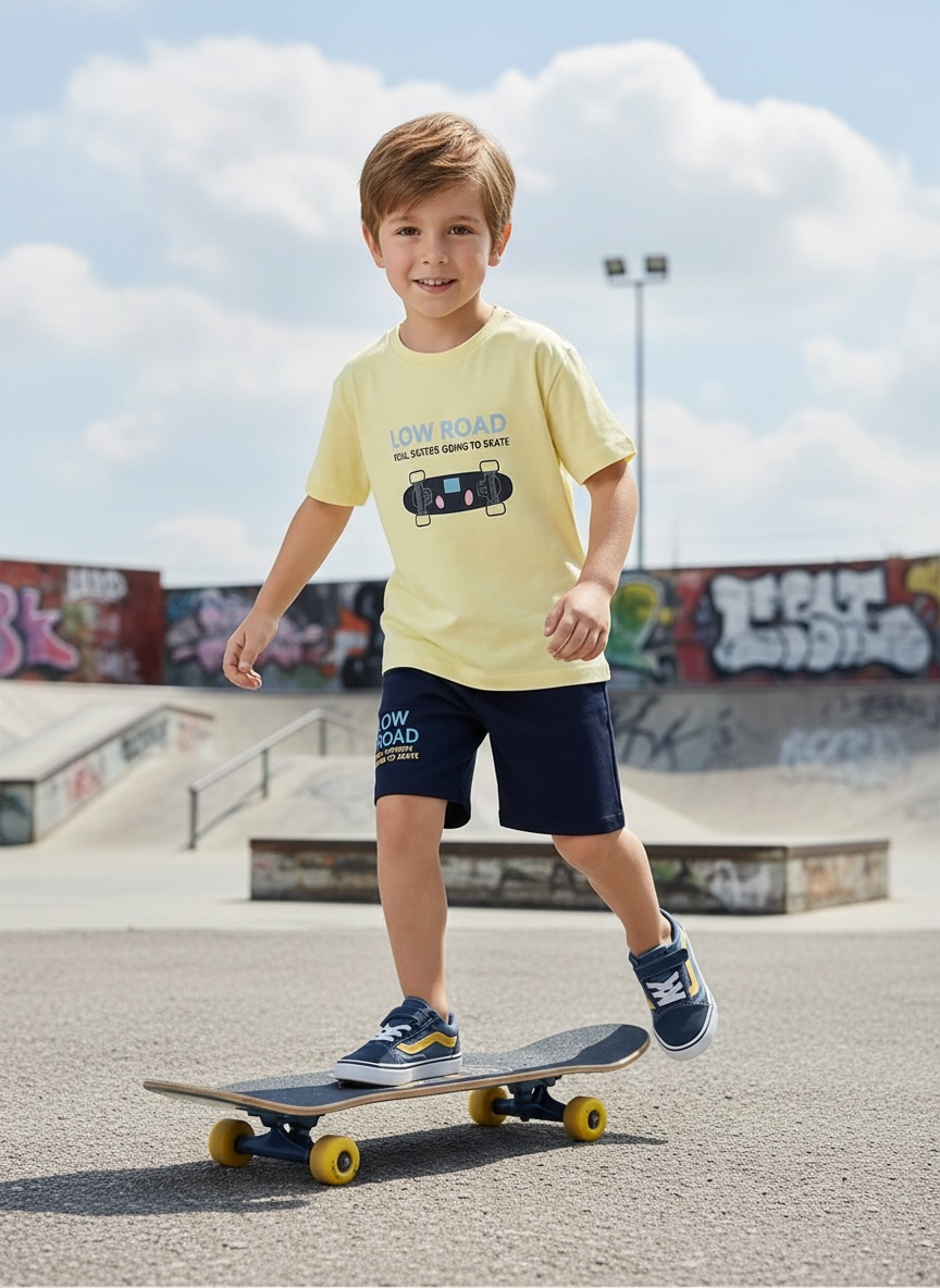 Skater Boy Set Yellow