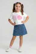 Mini Love Denim Set - Pink