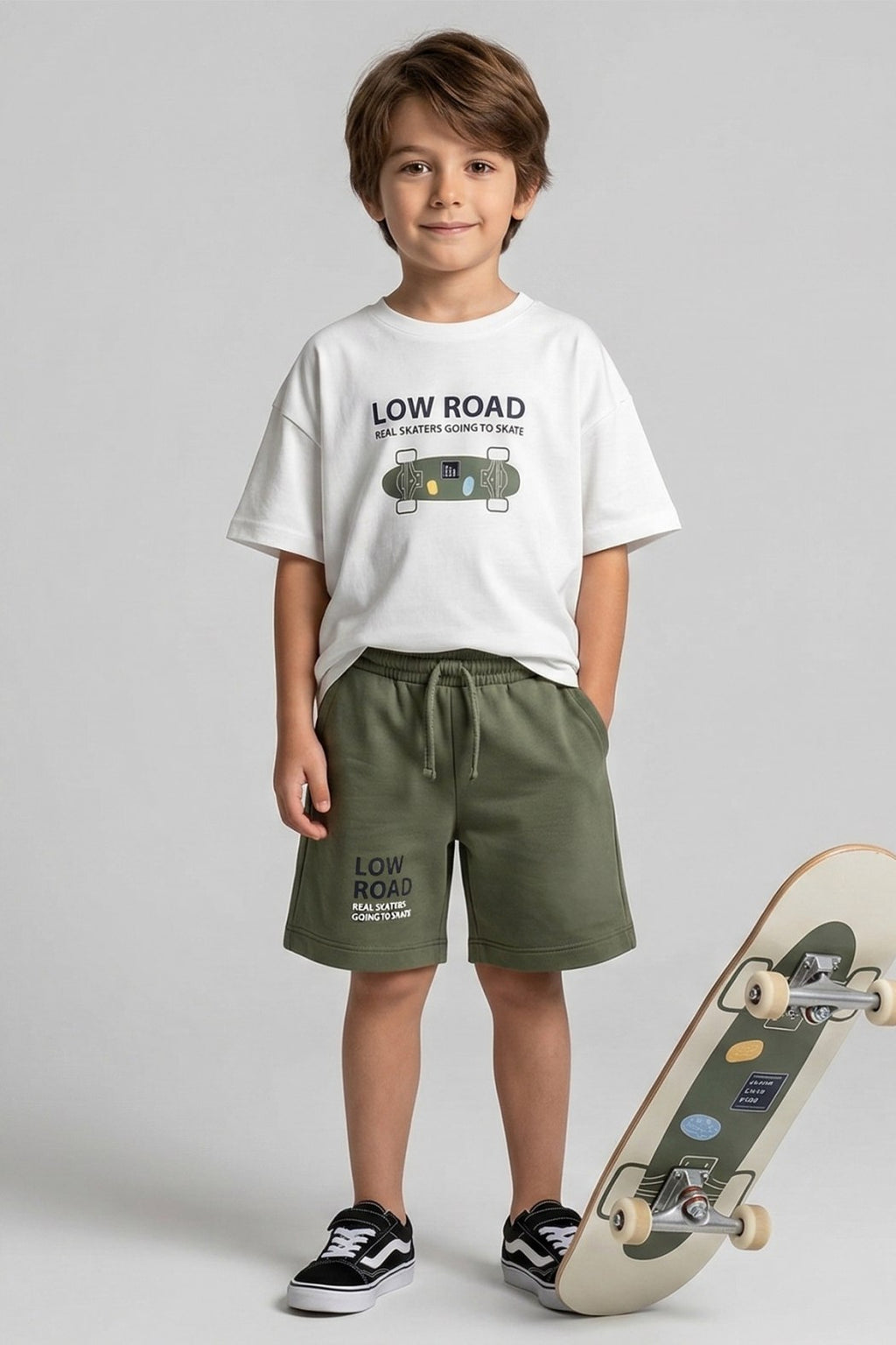 Skater Boy Set White