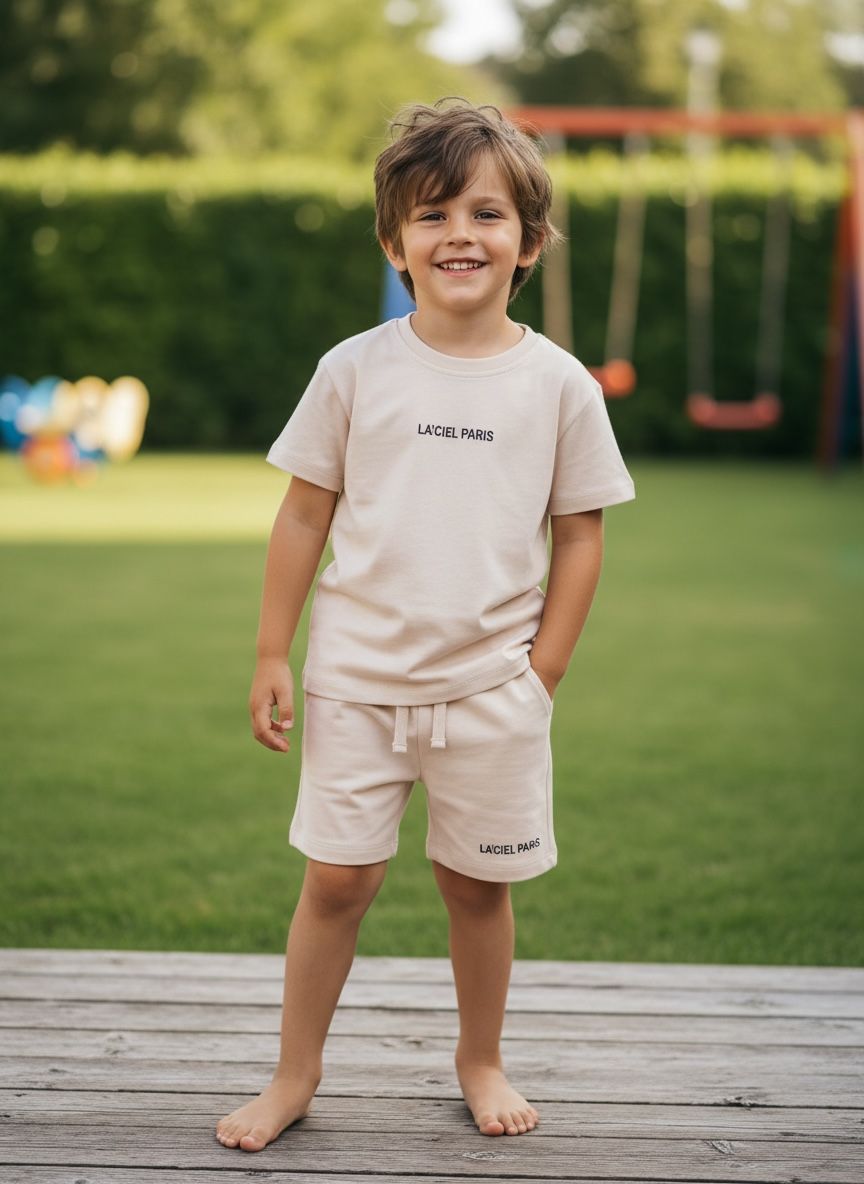 Everyday Unisex Monochromatic Set - Beige