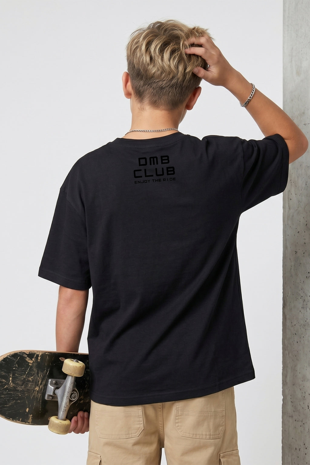 Graphic Oversized Tee Dark Grey