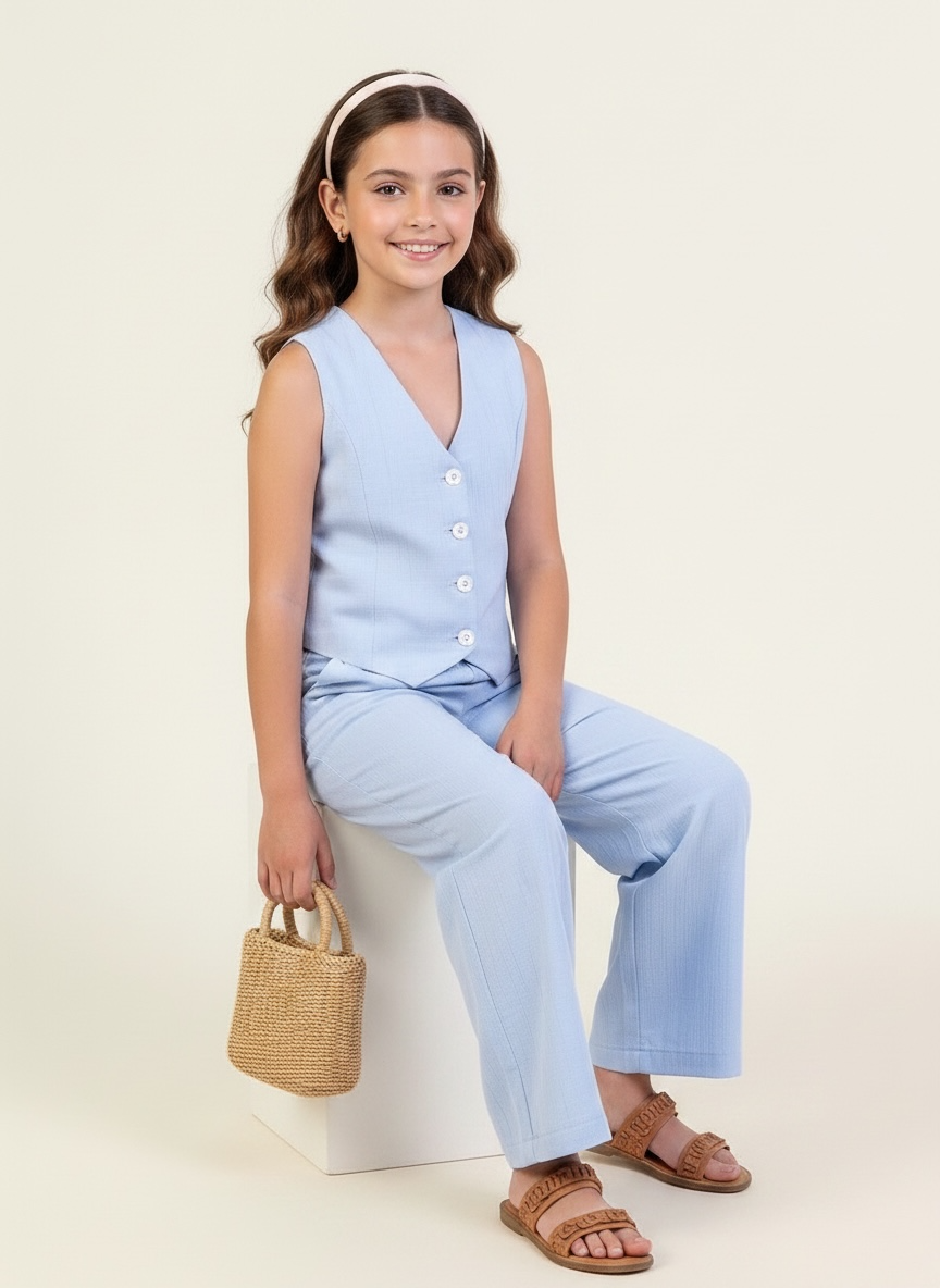 Cool Tailored Set - Blue