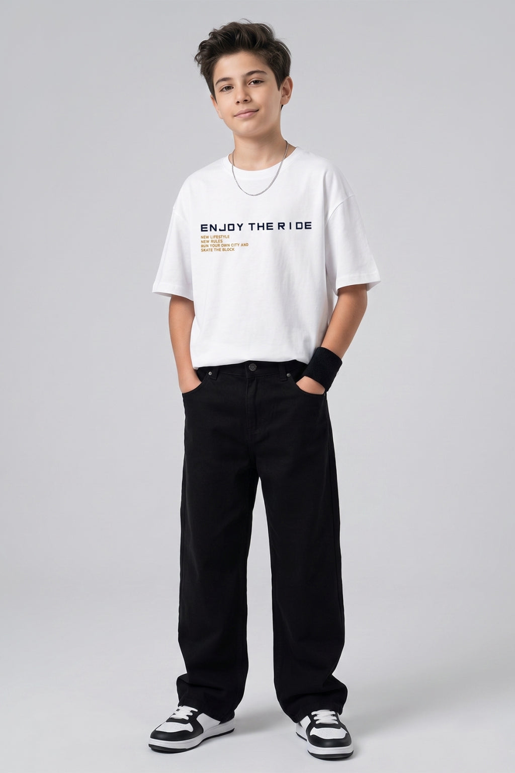 Graphic Oversized Tee White