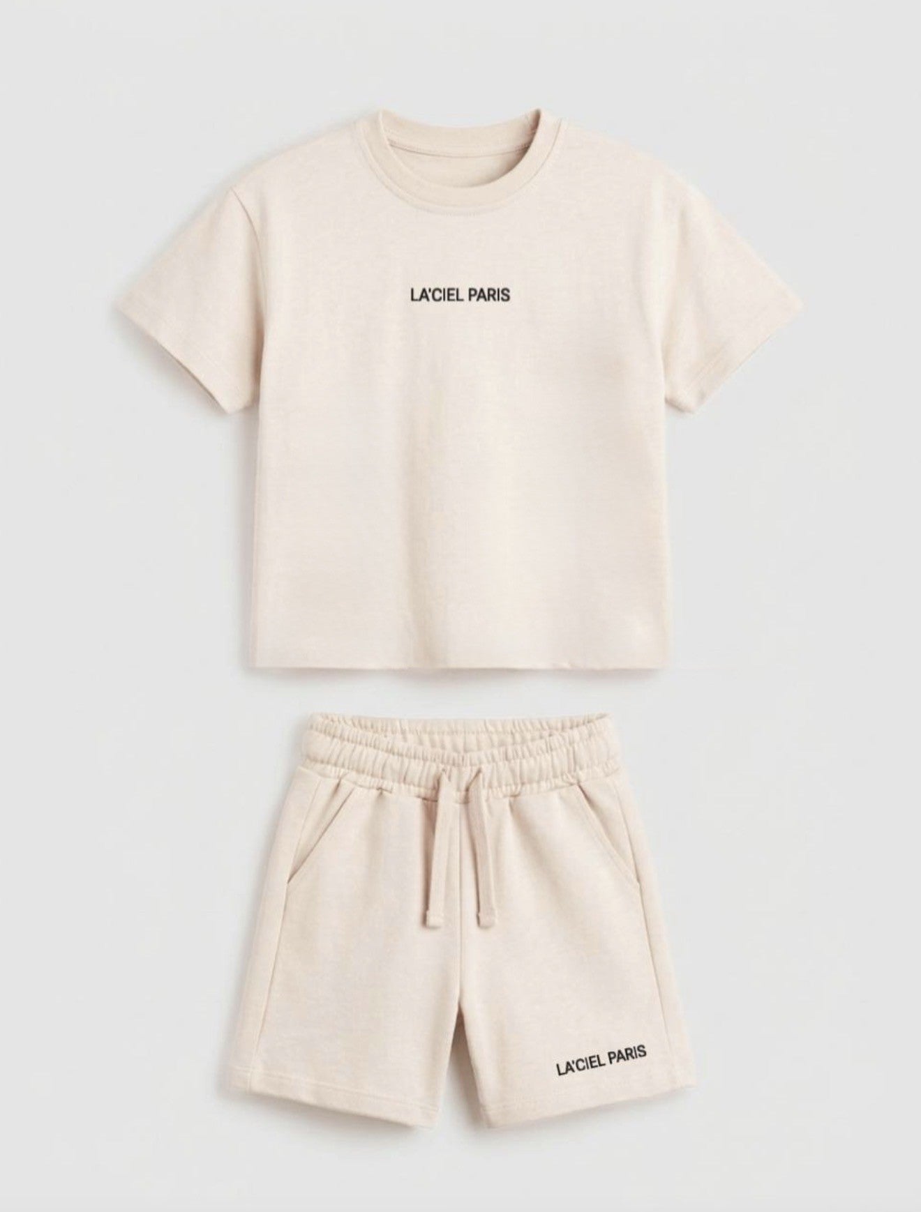 Everyday Unisex Monochromatic Set - Beige