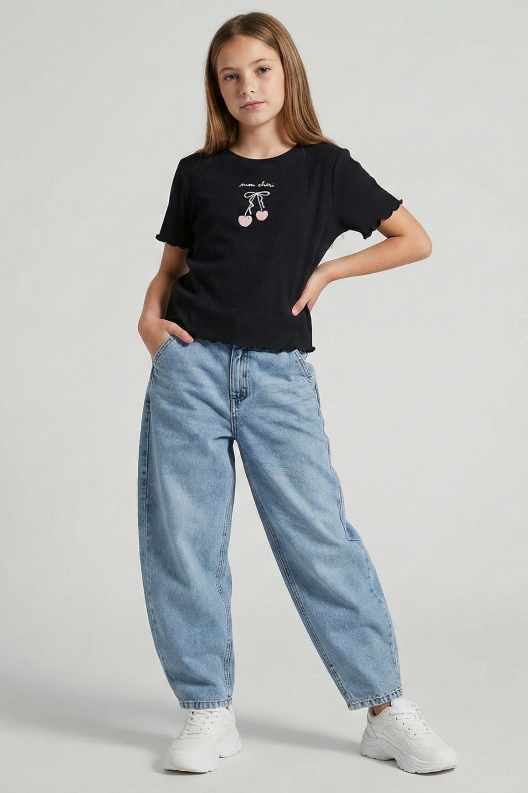 Sweet Cherry Tee - Black
