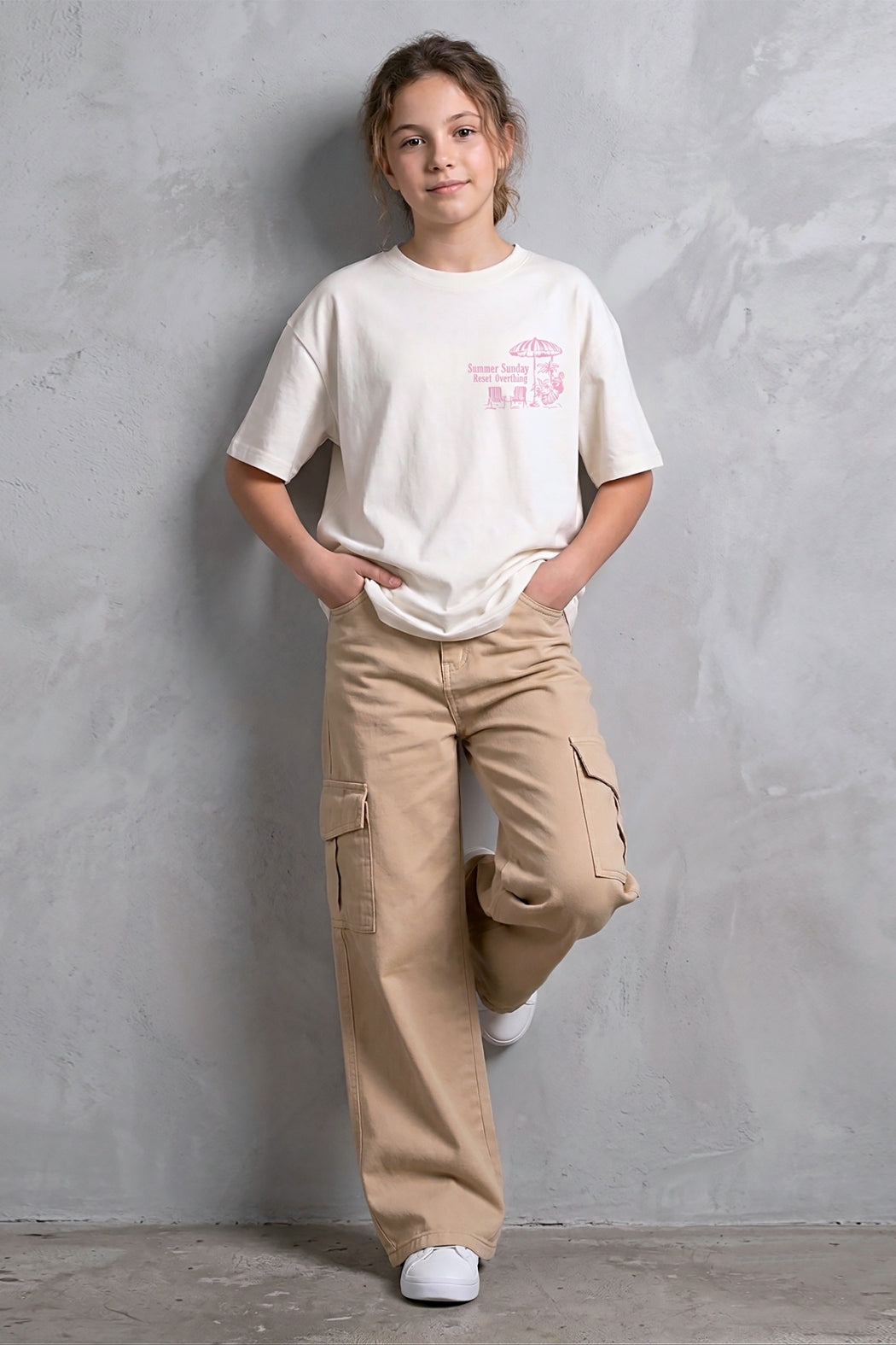 Summer Sunday Graphic Tee - Ecru